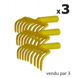 3 Peignes Râteaux 9 Dents...